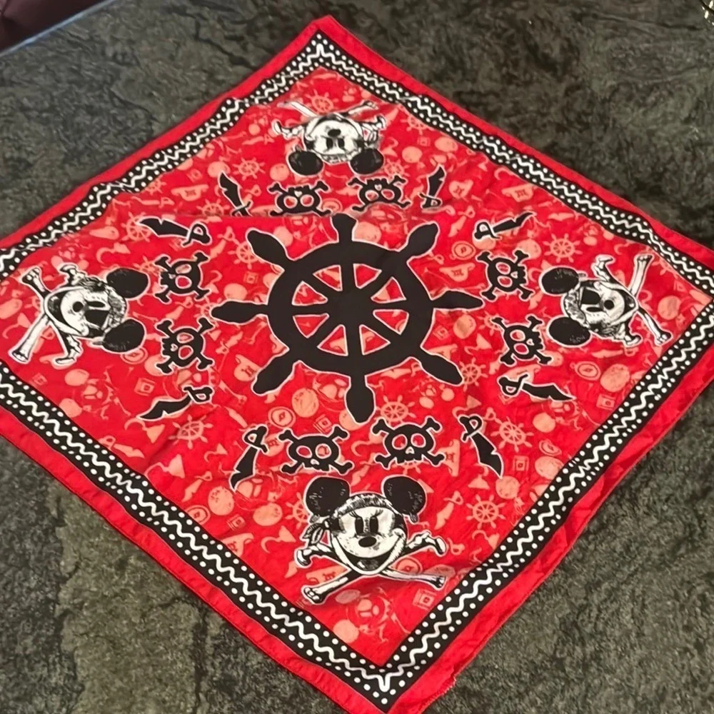 Disney Red Pirate Mickey Mouse Bandana